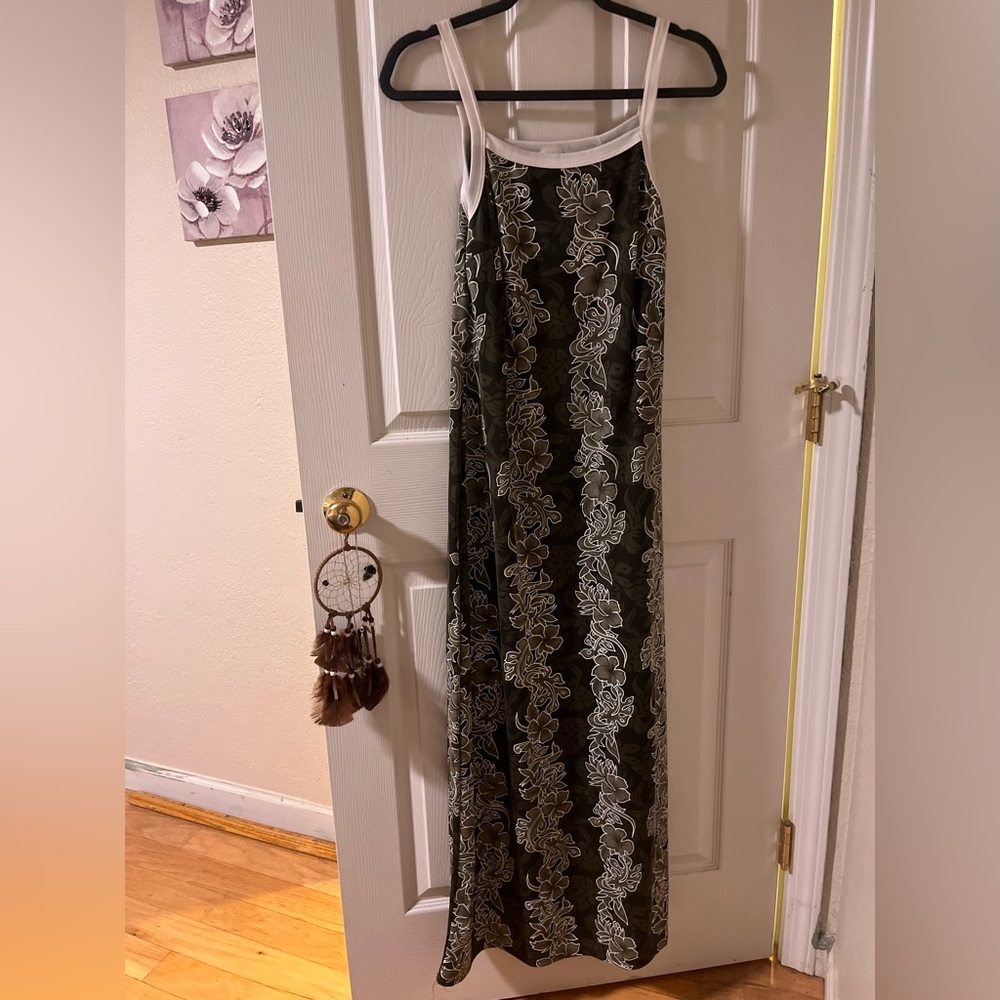 Hawaiian Pattern Maxi Dress Size L